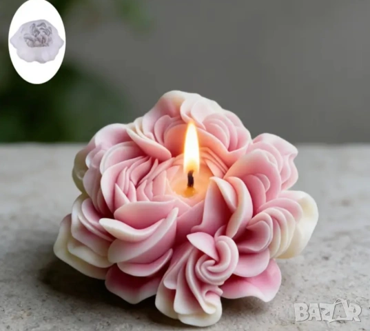 Молд разцъфнал божур (3), снимка 4 - Форми - 53535827