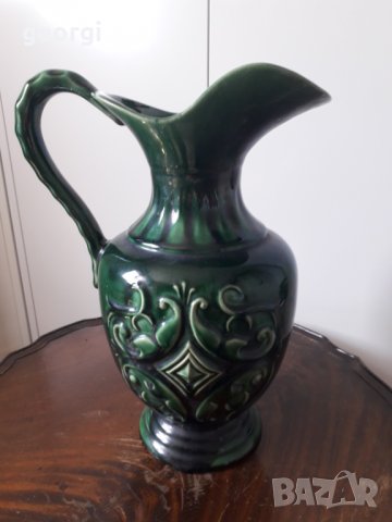 Немска керамична ваза кана ръчна изработка   13/2, снимка 4 - Колекции - 32865994