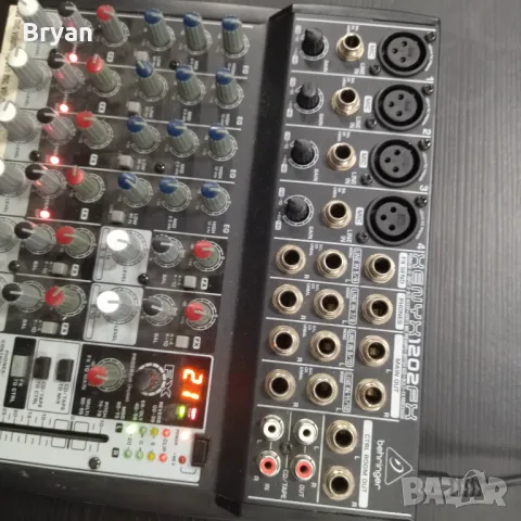 Behhringer Xenyx 1202 FX малък пулт за ремонт, снимка 3 - Ресийвъри, усилватели, смесителни пултове - 48977779