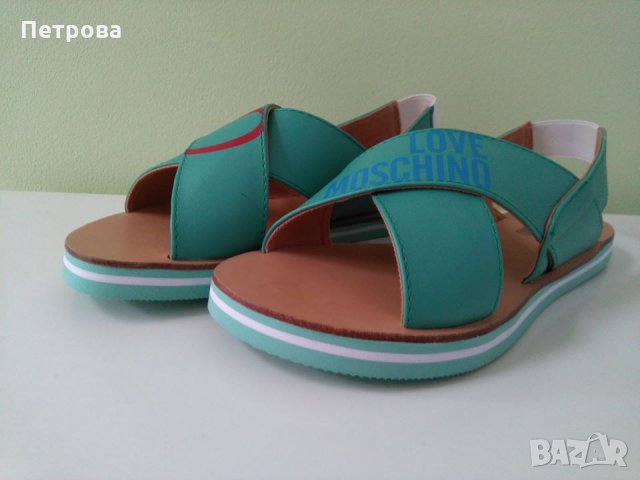 Love Moschino дамски сандали 36 нови оригинал, снимка 3 - Сандали - 32714680