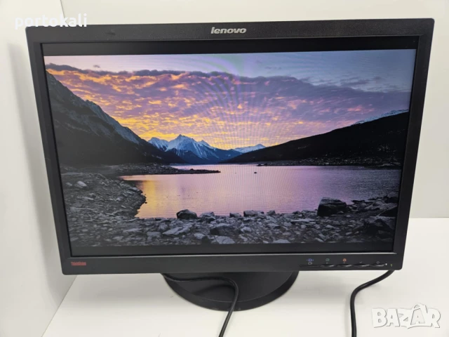 +Гаранция! Монитор Lenovo LT2252P 22" инча + кабели, снимка 3 - Монитори - 50986278