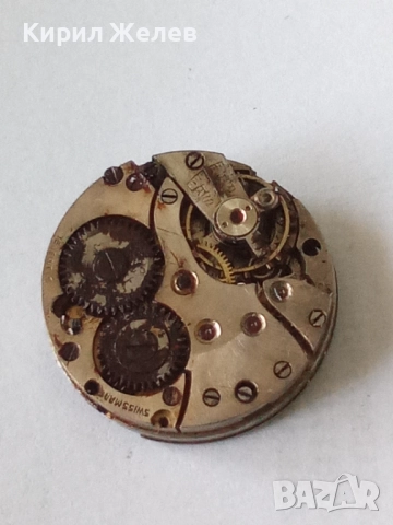 Механизъм с циферблат от стар ръчен часовник 51407, снимка 3 - Мъжки - 52252788