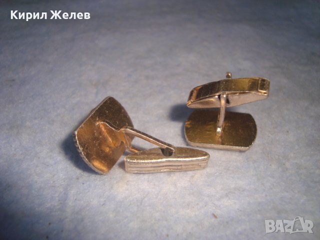 СТАРИ ПОЗЛАТЕНИ РЕТРО МОДЕЛ БУТОНЕЛИ КОПЧЕТА за МАНШЕТИ РЪКАВЕЛИ 72691, снимка 4 - Антикварни и старинни предмети - 37630300