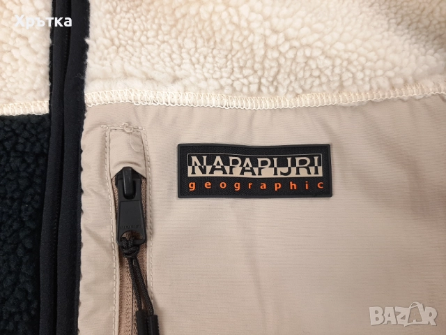 Napapijri Yupik Fleece - Оригинално мъжко поларено яке размер L, снимка 8 - Якета - 52079180