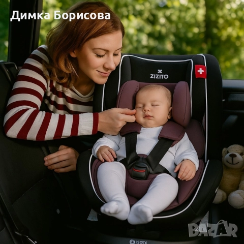 Столче за кола Zizito Amadeo, 0-36 кг, с IsoFix, снимка 2 - Столчета за кола и колело - 51282937