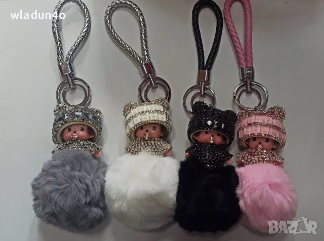 Monchhichi Пухкав ключодържател-15лв, снимка 4 - Други - 50051238