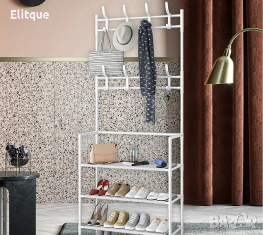 Многофункционална стойка за обувки, чанти и закачалка за връхни дрехи и др. Широчина: 62см; Височна:, снимка 14 - Други стоки за дома - 52862462