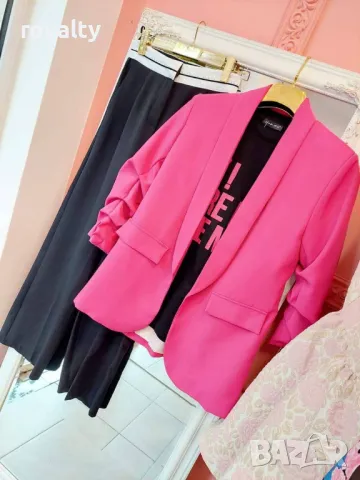 Розово пролетно сако , снимка 2 - Сака - 49549262