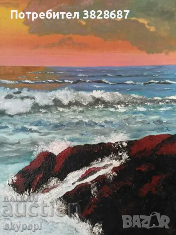 Морски пейзаж, снимка 3 - Картини - 48265458