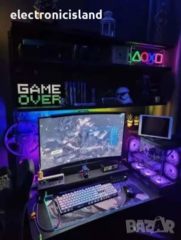 RGB извита светлина Bar LED лента, Лампа за curved извит монитор на компютър, снимка 6 - Лед осветление - 43343427