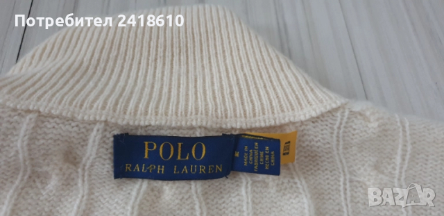 POLO Ralph Lauren Cable Wool Half Zip Jumper Mens Size M / L НОВО! ОРИГИНАЛ! Мъжкa Жилетка с 3/4 Цип, снимка 3 - Пуловери - 52352840