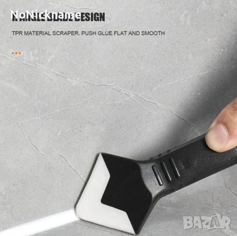 5в1 Силиконова стъргалка Комплект инструменти за гладко отстраняване на фуга, снимка 6 - Други инструменти - 43658336