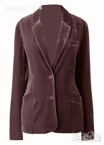 Дамско велурено сако, снимка 2 - Сака - 50035071