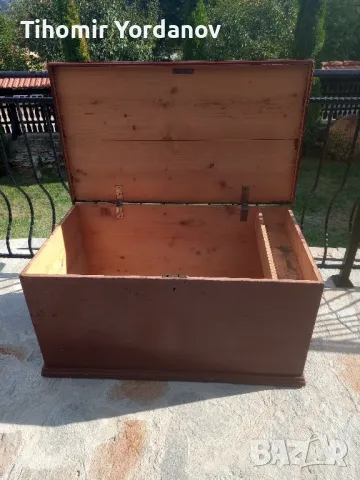 Дървен сандък- ракла., снимка 15 - Антикварни и старинни предмети - 47356359