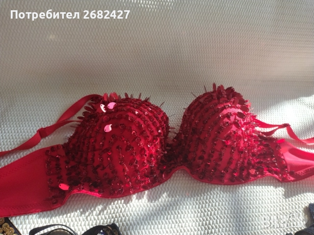 Сутиен с банели и флорални мъниста за коремни танци, карнавален рейв топ, костюм, снимка 3 - Бельо - 51887538