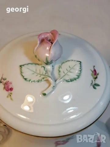 Порцеланов чайник Meissen , снимка 3 - Сервизи - 49117225