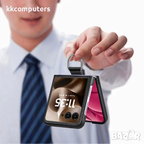 Motorola Razr 60 Ultra 5G Удароустойчив Litchi Texture/ Ring Holder Калъф и Протектор, снимка 15 - Калъфи, кейсове - 50443338