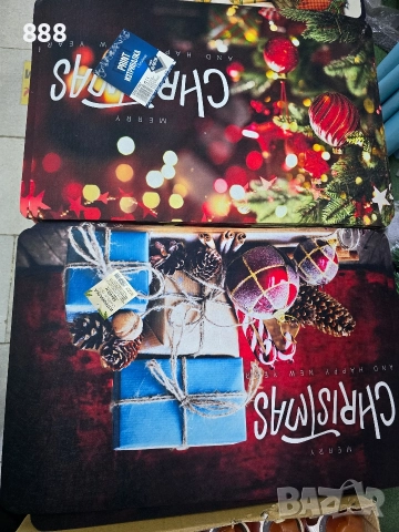 коледни изтривалки 40х60 см, снимка 5 - Изтривалки - 52613961