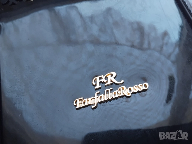 Farfalla Rosso 100% оригинална черна дамска чанта , снимка 5 - Чанти - 52946473