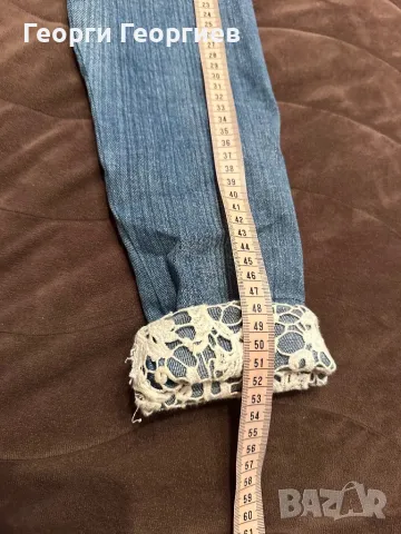 Уникално дънково яке с дантела , снимка 10 - Якета - 49518081