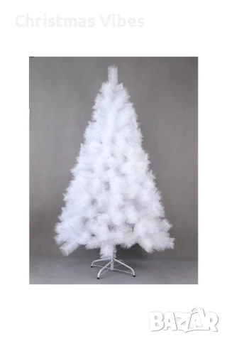 Коледна Снежно бяла елха с шишарки + пласмасова стойка. ТОП ПРЕДЛОЖЕНИЕ, снимка 17 - Декорация за дома - 52112048