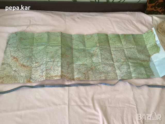 Сгъваема пътна карта на Бг  !от 2012 г Не е ползвана, снимка 3 - Други ценни предмети - 51362747