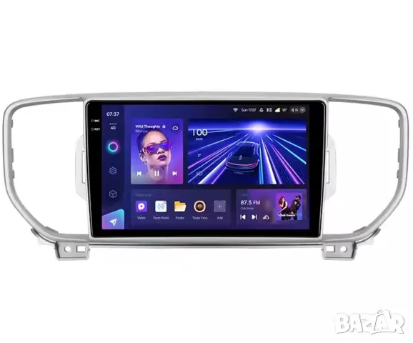 Мултимедия, Двоен дин, Навигация, за KIA Sportage 4, КИА Спортидж, плеър, Android, 2016, 2017, 2018 