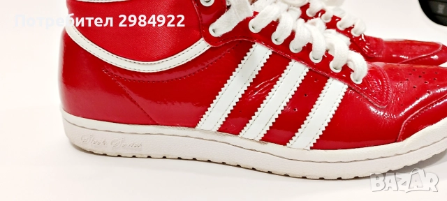 Редки червени маратонки Adidas Sleek Series Hi Top Размер 37 1/3 UK 4 1/2 G61361 US 6, снимка 5 - Маратонки - 52933029