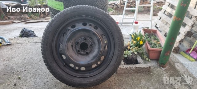 Стоманени джанти с гуми 195/50 R15, снимка 2 - Гуми и джанти - 38268308