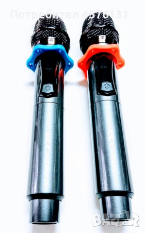 Безжични микрофони с LED дисплей 32-v, снимка 3 - Микрофони - 51496260