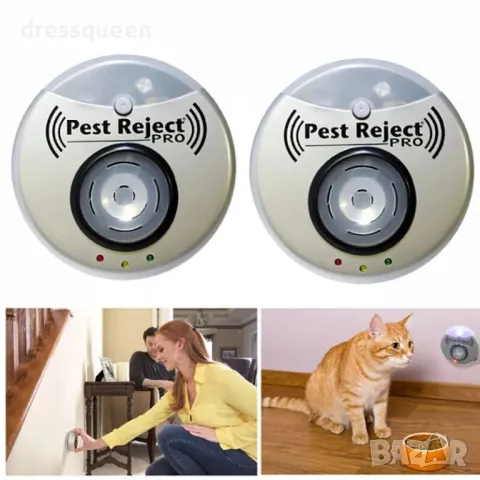 4385 Ултразвуков уред против насекоми и гризачи – Pest Reject Pro, снимка 4 - Други стоки за дома - 48905722