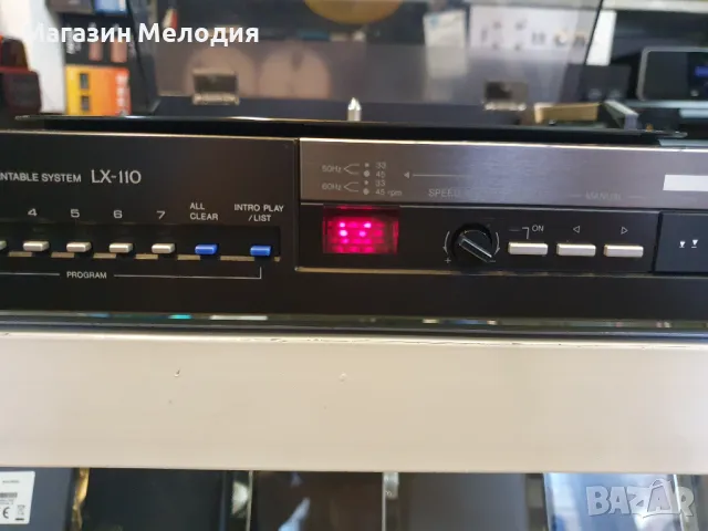 Грамофон AIWA  LX-110 с тангенциално рамо. В отлично техническо и визуално състояние., снимка 4 - Грамофони - 47590007