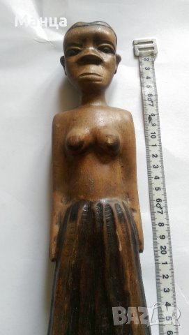  Африканска фигура, снимка 2 - Антикварни и старинни предмети - 28761088