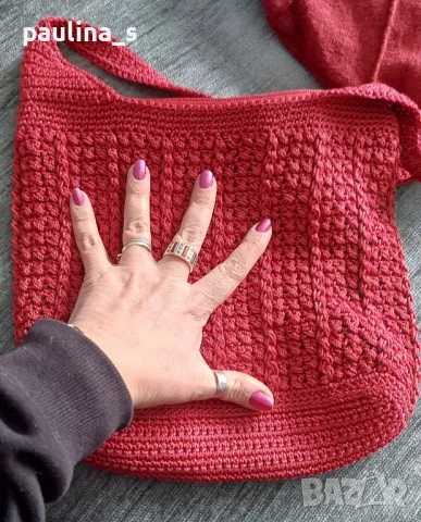 Лот / Комплект от чанта ръчна изработка и колан с камъни , снимка 5 - Чанти - 49269600