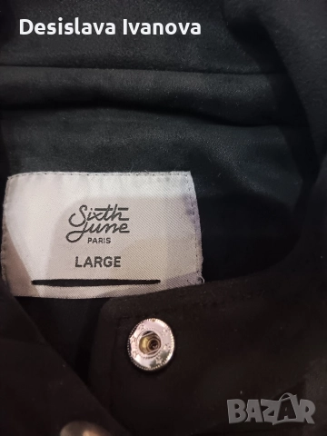 Продавам дамско черно яке - тип рокерско , снимка 4 - Якета - 52903856