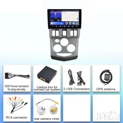 Мултимедия за Dacia Logan 1 L90, Logan, 04-10, Навигация, Android, Renault, DACIA, 2 DIN, двоен дин, снимка 4 - Аксесоари и консумативи - 50332634