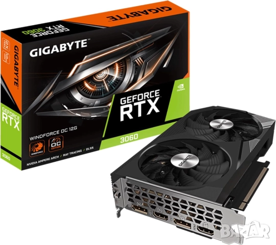 НОВА! Геймърска Видеокарта Gigabyte GeForce RTX 3060 WINDFORCE OC 12GB – Rev. 2.0