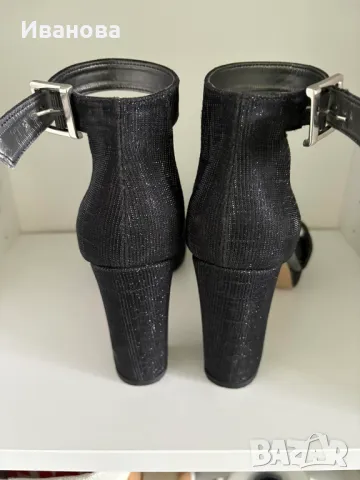 Черни официални обувки. Сандали на платформа, снимка 8 - Сандали - 50140012