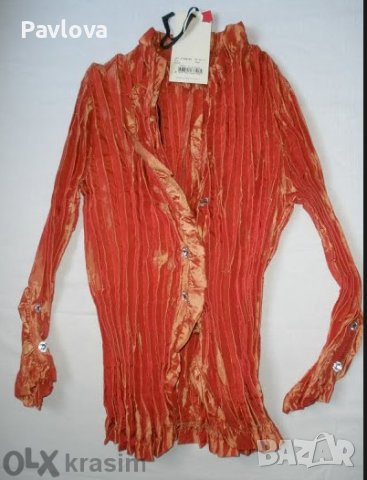 Риза от тафта  на плисета , снимка 1