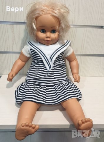Нова бебешка моряшка рокличка с моряшка яка, от 6 месеца до 18 месеца, снимка 5 - Бебешки рокли - 28944508
