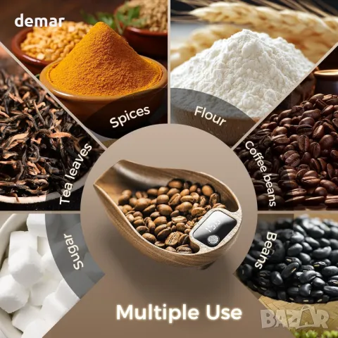 MHW-3BOMBER Комплект везна за кафе на зърна и пулверизатор, 0,1 грама прецизна дигитална везна, снимка 3 - Други стоки за дома - 49891394