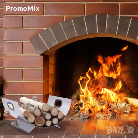 Стелаж за дърва Relaxdays 10022302 Поставка за дърва Стойка за дърва