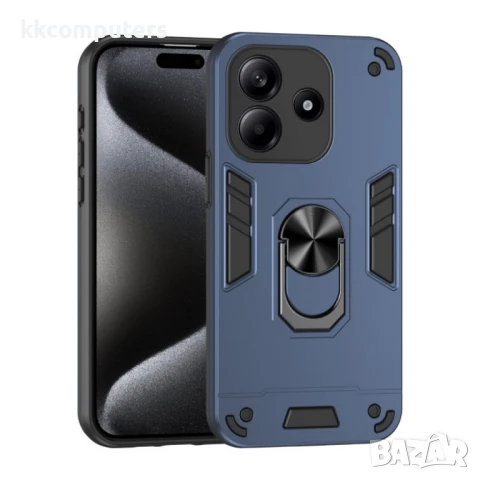 Xiaomi Redmi Note 14 5G Удароустойчив Metal Ring Holder2/ TPU+PC Калъф и Протектор, снимка 2 - Калъфи, кейсове - 50904372