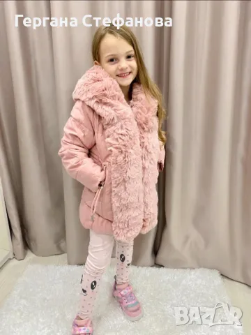 Зимно яке тип парка,с мека пухена качулка  Размери -1г.2г.3г.4г.5г.6г.8г.10г.12г. Цена-65 лв, снимка 2 - Детски якета и елеци - 47632375