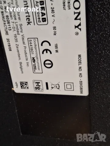 MAIN BOARD ,1-982-454-41,173678041 - Sony KD-55XG8096 55inc DISPLAY YM9S055CNO01, снимка 8 - Части и Платки - 48620157