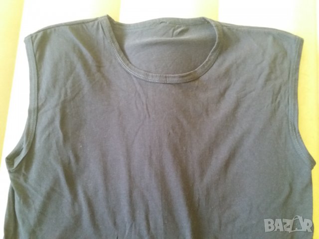 Мъжка тениска без ръкав тъмносиня , снимка 3 - Тениски - 33018539