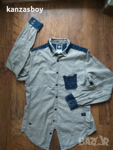 g-star comic 5620 long worker shirt wmn - страхотна дамска риза КАТО НОВА, снимка 6 - Ризи - 40855315
