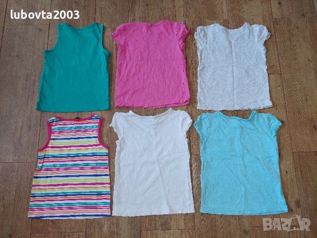 Лот George 6 броя 110см. Детски тениски и потници за момиче, снимка 2 - Детски тениски и потници - 49399239