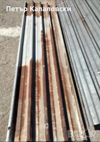 Ламарина втора употреба. Размери на листа е 200 сантиметра на 95 сантиметра. Цената на метър., снимка 2 - Облицовки - 47793451