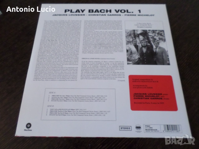 Jacques Loussier  Play Bach n.1, снимка 2 - Грамофонни плочи - 51558659